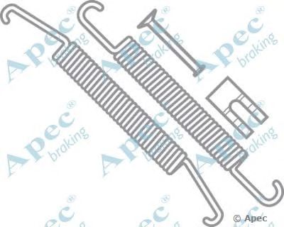 APEC BRAKING kit711 -  Комплектующие, тормозная колодка